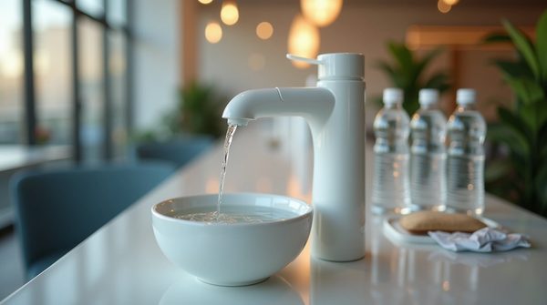 Fontaine à eau bonbonne blanc avec best hygiène : optimiser l'hydratation en entreprise